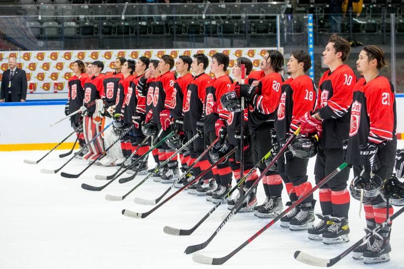 Ice Hockey. World Championship Division 1 Group B. Serbia - Japan. 26.04.2022
