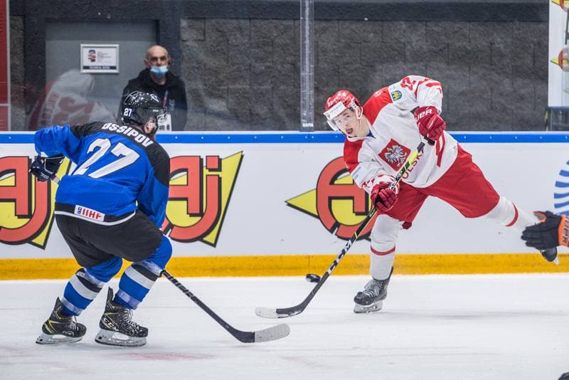 Ice Hockey. World Championship Division 1 Group B. Poland - Estonia. 26.04.2022
