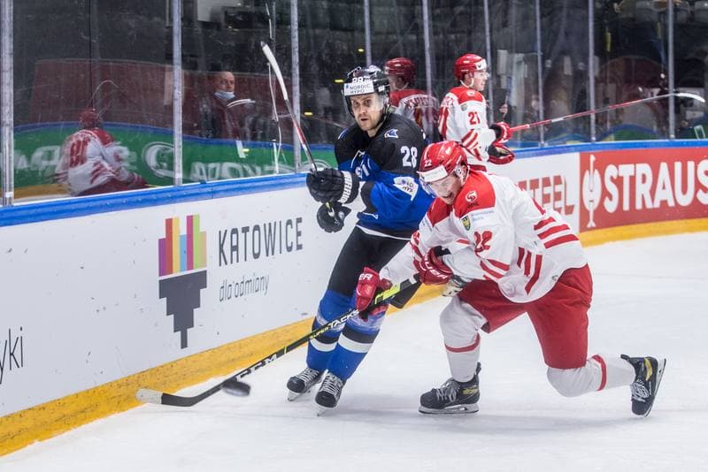 Ice Hockey. World Championship Division 1 Group B. Poland - Estonia. 26.04.2022
