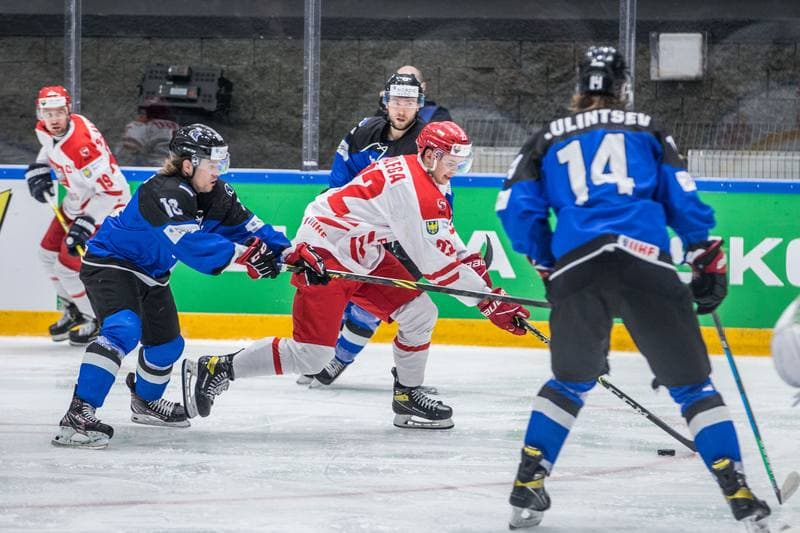 Ice Hockey. World Championship Division 1 Group B. Poland - Estonia. 26.04.2022