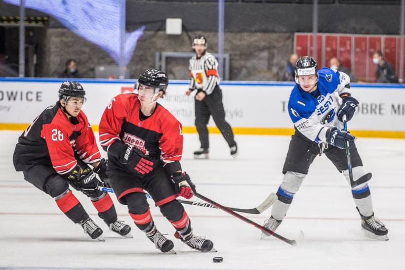 Ice Hockey. World Championship Division 1 Group B. Japan - Estonia. 28.04.2022