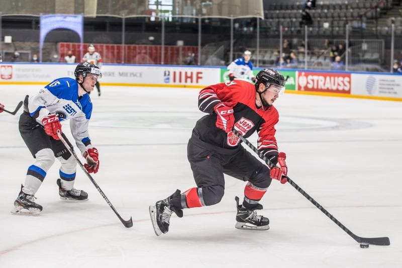 Ice Hockey. World Championship Division 1 Group B. Japan - Estonia. 28.04.2022
