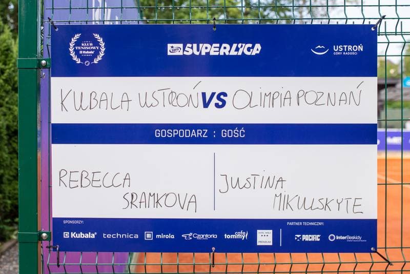 Tennis. Lotto SuperLiga. KT Kubala Ustron - Park Tenisowy Olimpia Poznan. 07.08.2022