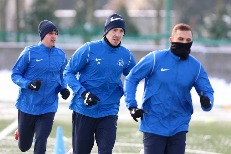 Football. Ruch Chorzow. Training. 08.01.2024
