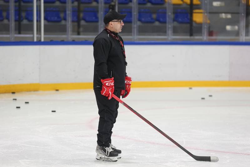 Ice Hockey. Poland national team. Training. 11.04.2024