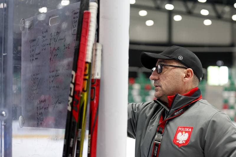Ice Hockey. Poland national team. Training. 30.04.2024