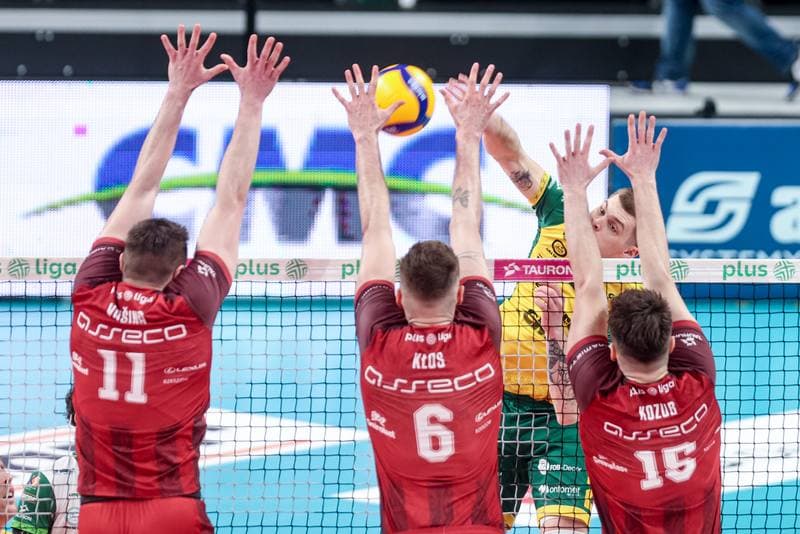 Volleyball. PlusLiga. Aluron CMC Warta Zawiercie - Asseco Resovia Rzeszow. 29.03.2025