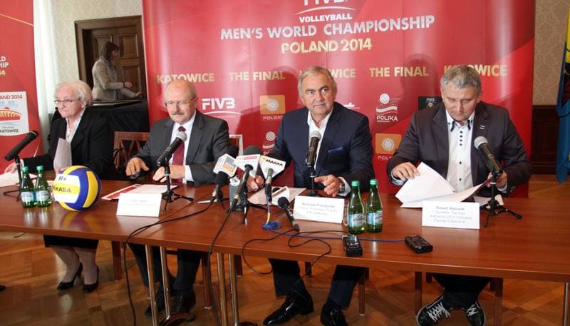 Volleyball. Poland national team. Press Conference. 04.09.2014