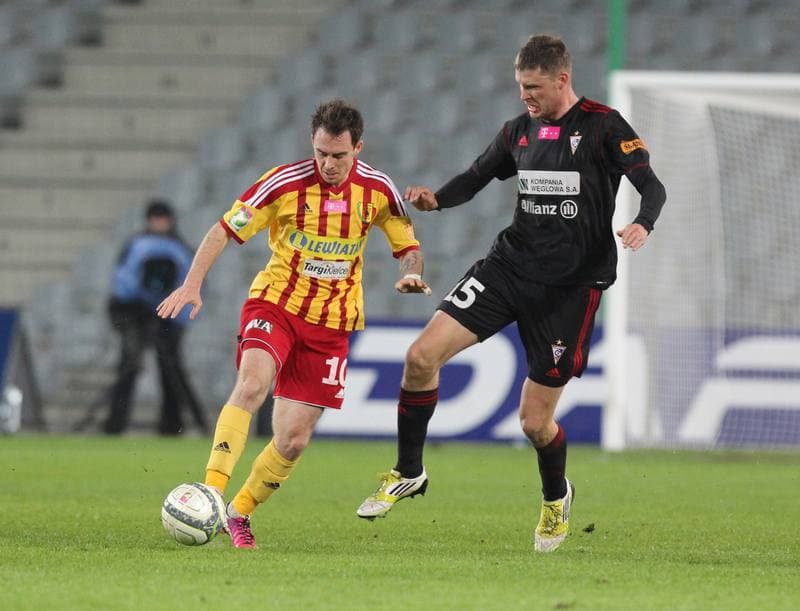 Football. T-Mobile Ekstraklasa. Korona Kielce - Gornik Zabrze. 19.04.2013
