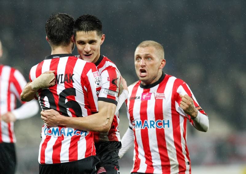 Football. T-Mobile Ekstraklasa. Cracovia Krakow - Piast Gliwice. 13.03.2015