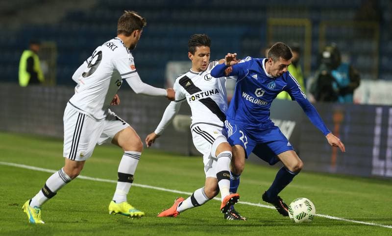 Football. Ekstraklasa. Ruch Chorzow - Legia Warsaw. 19.04.2016