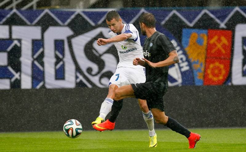 Football. UEFA Europa League. Ruch Chorzow - Esbjerg FB. 31.07.2014