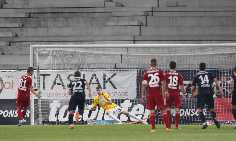 Football. T-Mobile Ekstraklasa. Gornik Zabrze - Jagiellonia Bialystok. 08.08.2014