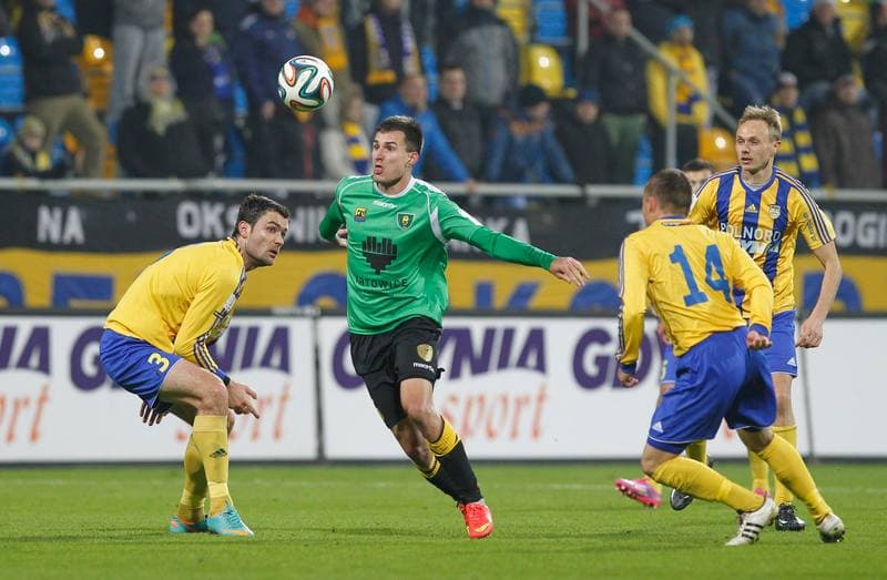Football. I Liga. Arka Gdynia - GKS Katowice. 16.11.2014