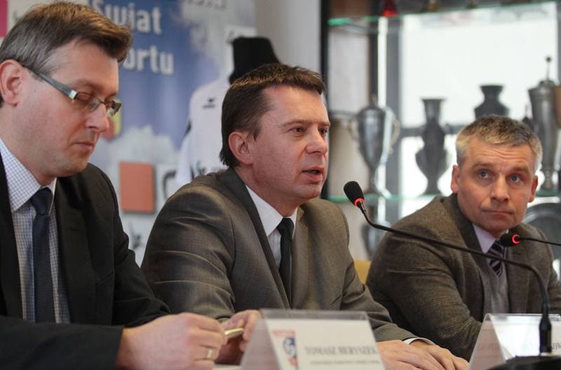 Football. Gornik Zabrze. Press Conference. 15.02.2012