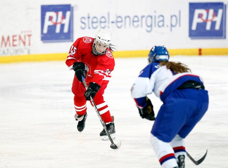 Ice Hockey. U18 Women's World Championship Division I. Poland - Great Britain. 25.01.2015
