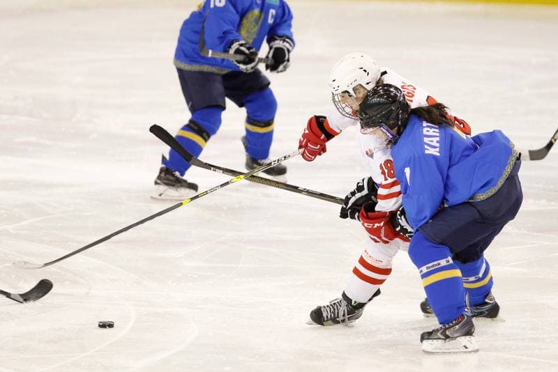 Ice Hockey. Women's World Championship. Kazakhstan - Poland. 09.04.2017
