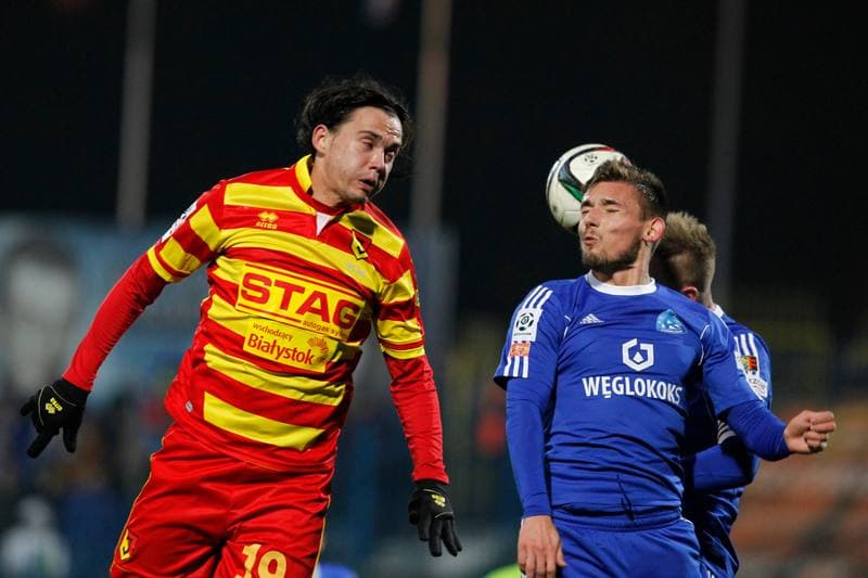 Football. T-Mobile Ekstraklasa. Ruch Chorzow - Jagiellonia Bialystok. 09.11.2014