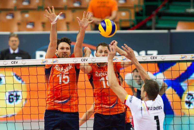 Volleyball. CEV EuroVolley. Netherlands - Belgium. 28.08.2017