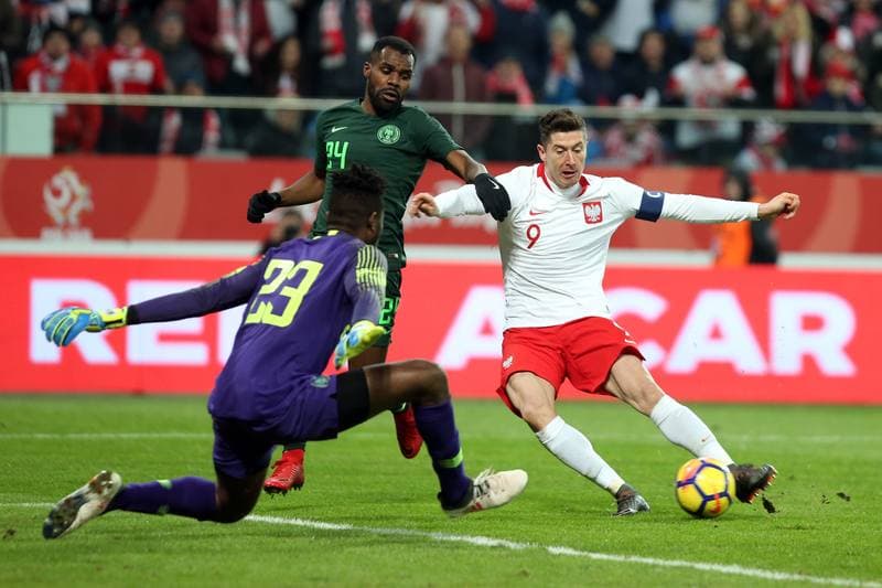 Football. International Friendly. Poland - Nigeria. 23.03.2018