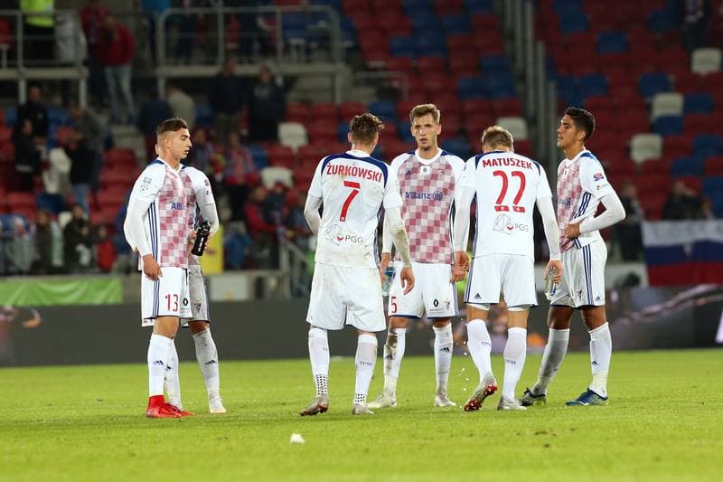 Football. Lotto Ekstraklasa. Gornik Zabrze - Lech Poznan. 05.10.2018