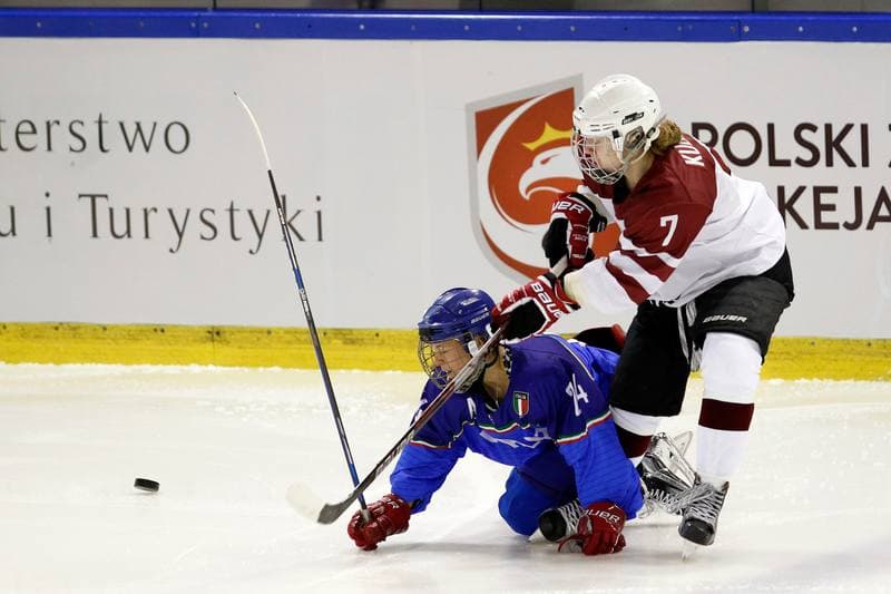Ice Hockey. Women's World Championship. Italy - Latvia. 08.04.2017