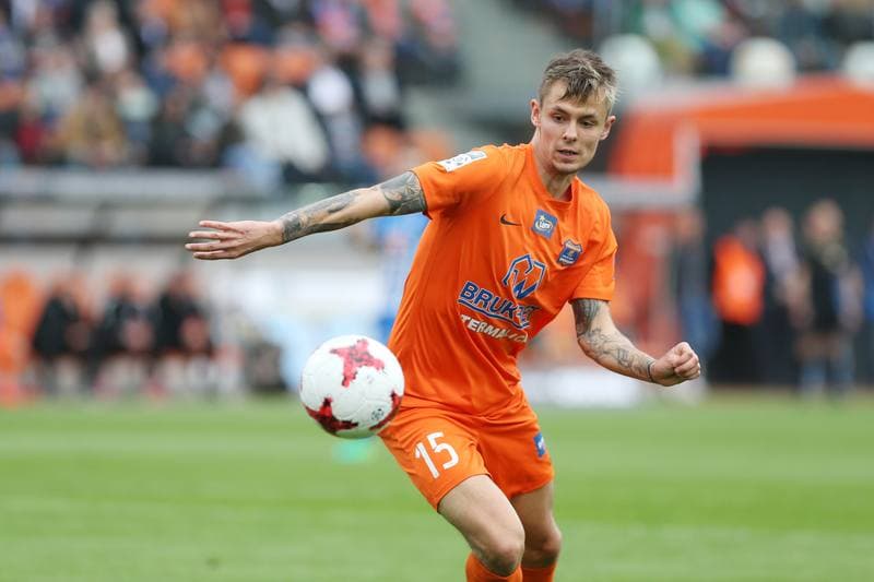 Football. Lotto Ekstraklasa. Bruk-Bet Termalica Nieciecza - Lech Poznan. 07.05.2017