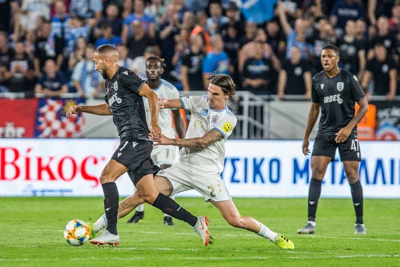Football. UEFA Europa League. Slovan Bratislava - PAOK FC. 22.08.2019