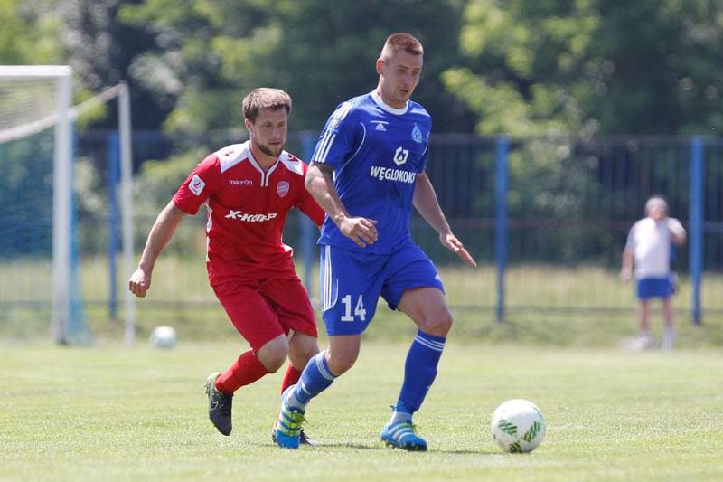 Football. Sparing. Ruch Chorzow - Rakow Czestochowa. 29.06.2016