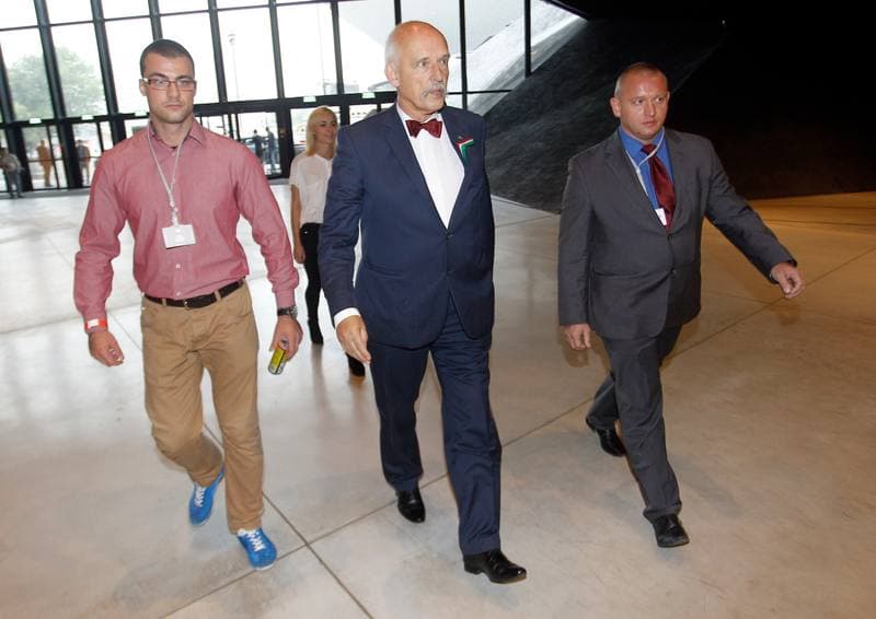 Janusz Korwin-Mikke. Partia Korwin. Press Conference. 26.09.2015