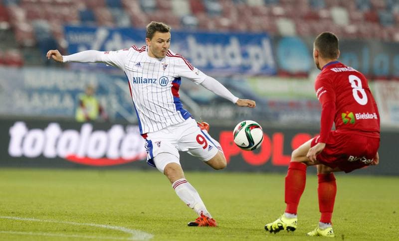 Football. PKO BP Ekstraklasa. Gornik Zabrze - Podbeskidzie Bielsko Biala. 26.10.2015