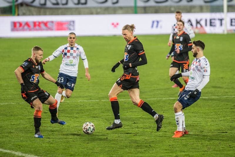 Football. PKO BP Ekstraklasa. Gornik Zabrze - Lech Poznan. 30.01.2021