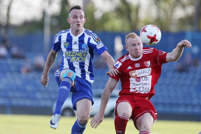 Football. Nice I Liga. Ruch Chorzow - Pogon Siedlce. 20.04.2018