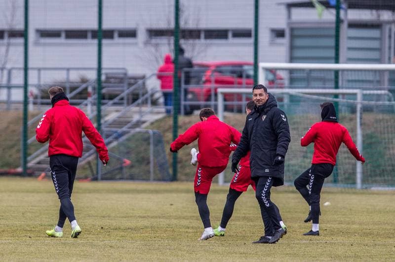 Football. Zaglebie Sosnowiec. Training. 20.02.2020