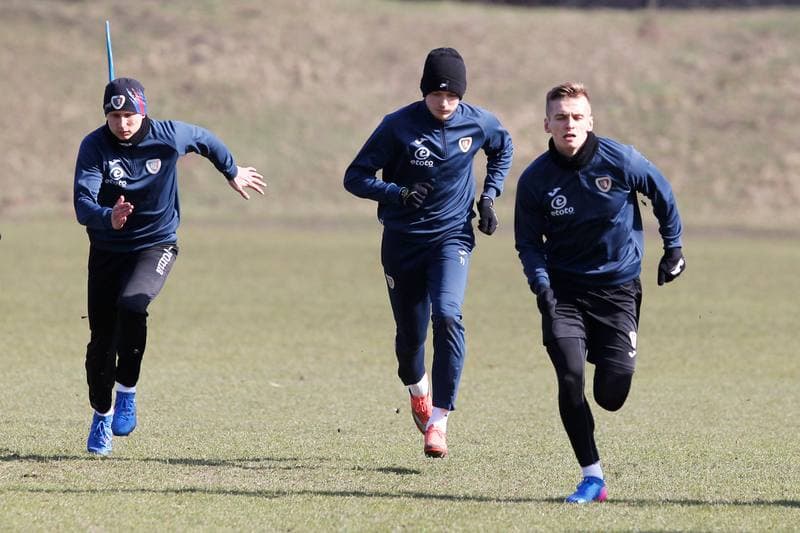 Football. Piast Gliwice. Training. 08.03.2017