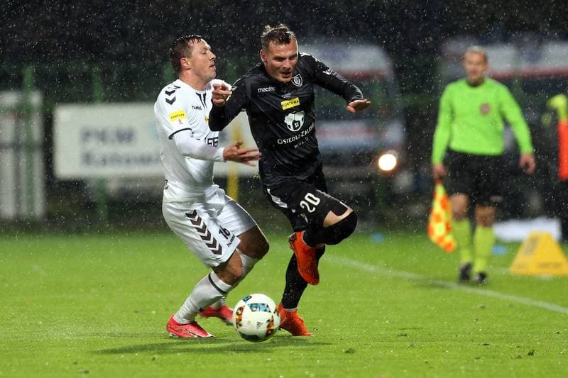 Football. Fortuna I Liga. GKS Katowice - Garbarnia Krakow. 23.10.2018
