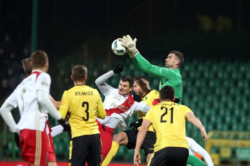 Football. Fortuna I Liga. GKS Katowice - LKS Lodz. 28.11.2018