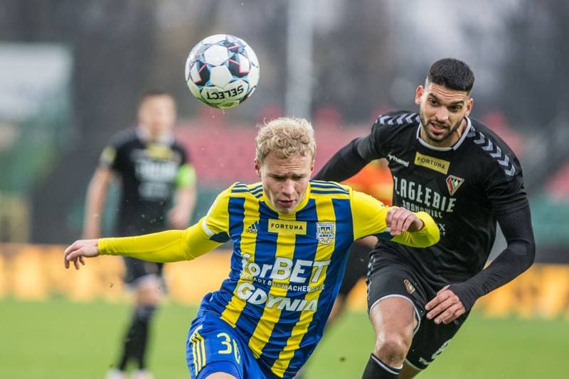 Football. Fortuna I Liga. Zaglebie Sosnowiec - Arka Gdynia. 20.11.2021