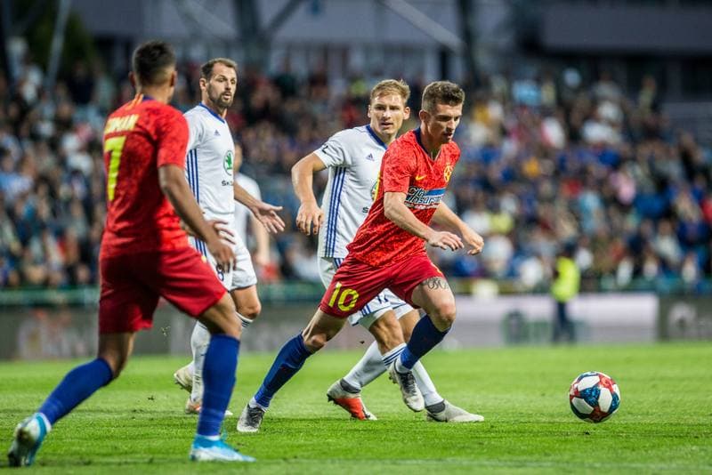 Football. UEFA Europa League. FK Mlada Boleslav - FCSB. 15.08.2019