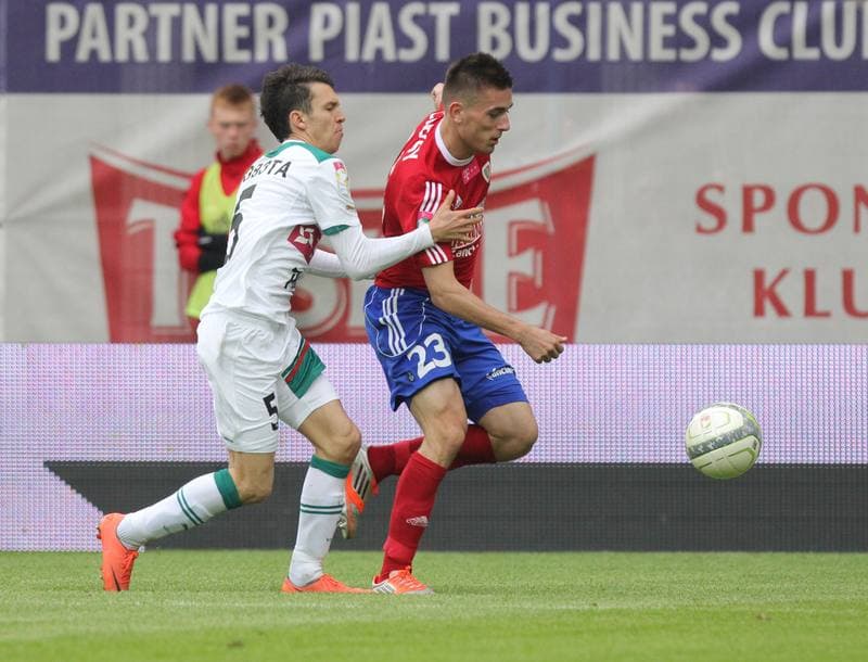 Football. T-Mobile Ekstraklasa. Piast Gliwice - Slask Wroclaw. 12.05.2013