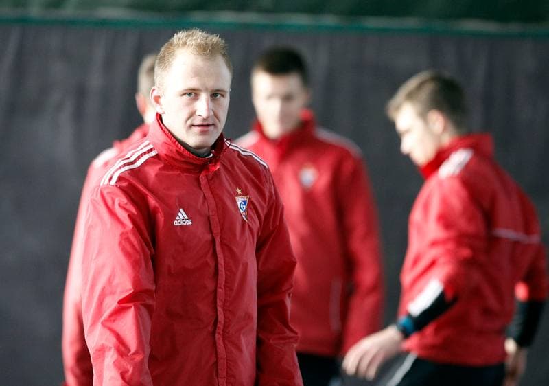Football. Gornik Zabrze. Training. 08.01.2014