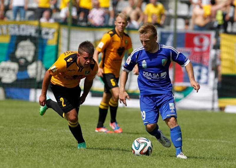 Football. I Liga. Miedz Legnica - GKS Katowice. 10.08.2014