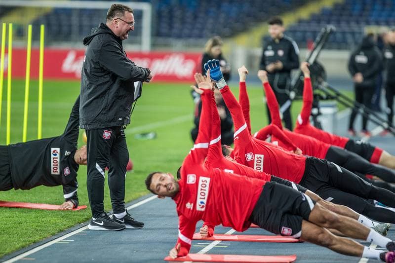 Football. Poland national team. Training. 21.03.2022