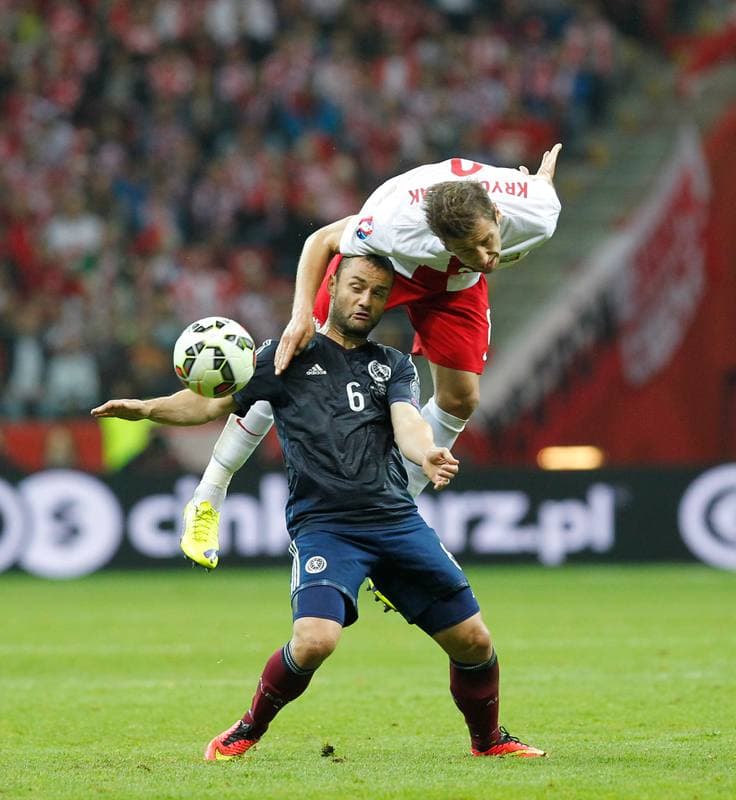 Football. UEFA European Qualifiers. Poland - Scotland. 14.10.2014