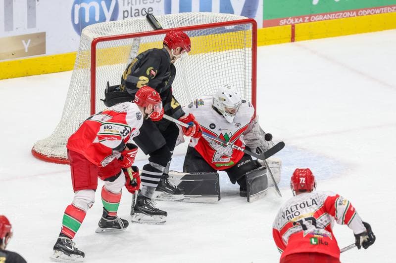 Ice Hockey. Tauron Hokej Liga. Zaglebie Sosnowiec - Comarch Cracovia. 19.11.2023