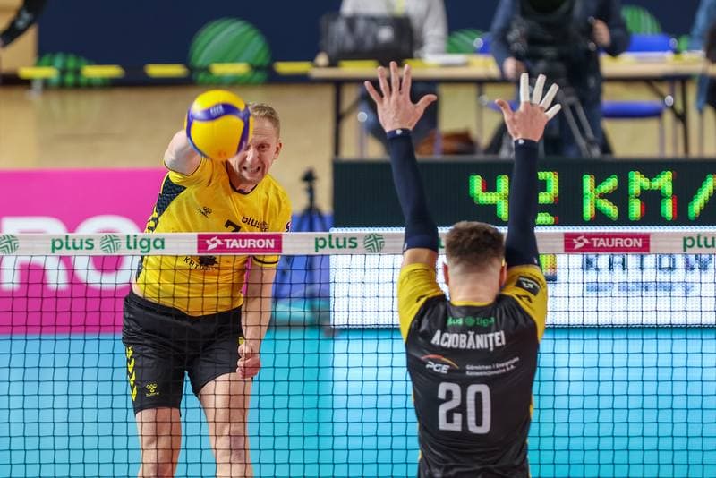 Volleyball. PlusLiga. GKS Katowice - PGE Giek Skra Belchatow. 09.12.2023