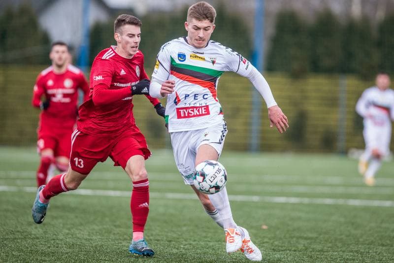 Football. Sparing. GKS Tychy - Fotbal Trinec. 23.01.2021