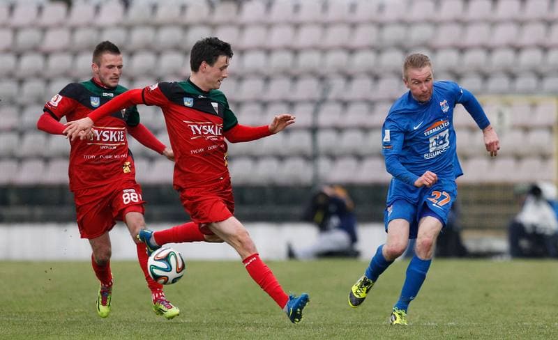 Football. I Liga. GKS Tychy - Termalica Bruk Bet Nieciecza. 28.03.2015