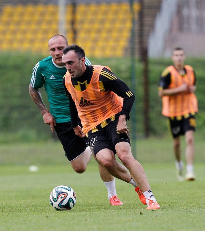 Football. GKS Katowice. Training. 28.05.2015