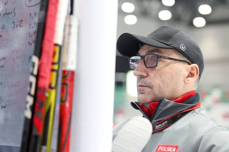 Ice Hockey. Poland national team. Training. 30.04.2024